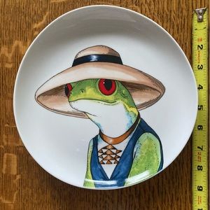 COPY - West Elm Dapper Animal Plate - Frog